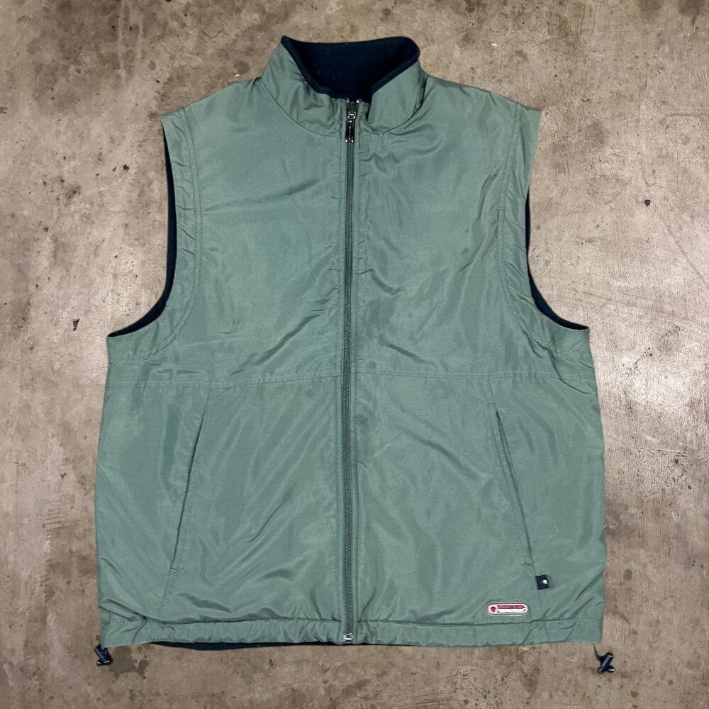 Grand Slam Total Tech Reversible Full Zip Golf Vest Performance Green Men Size L
